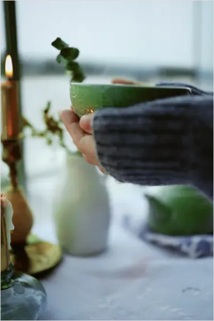 Detail Hands Holding Bowl Natural Light Number 5