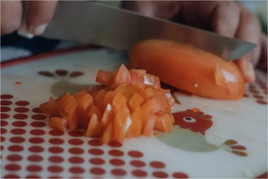 Detail Healthy Family Meal Prep Cutting Vegetables Number 5