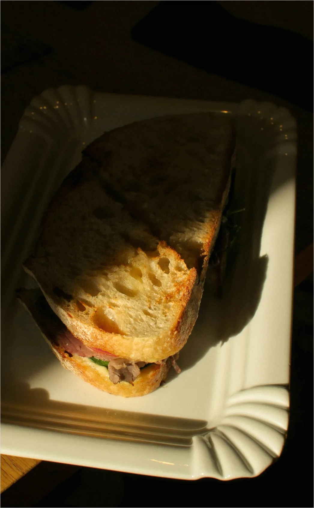 Detail Homemade Sandwich Cut In Half Close Up Number 11