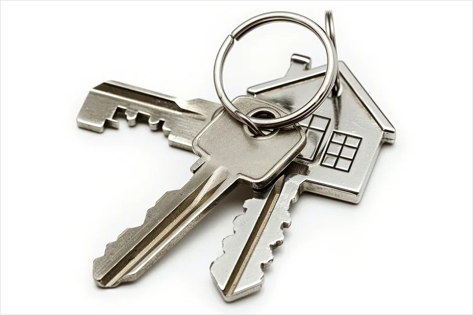 Detail House Keys On Keyring Number 19