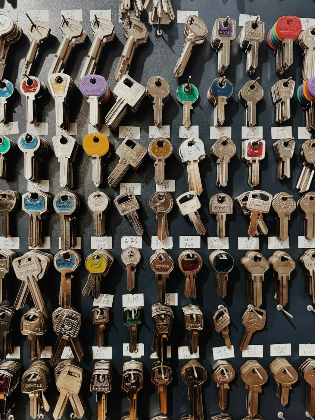 Detail House Keys On Keyring Number 8