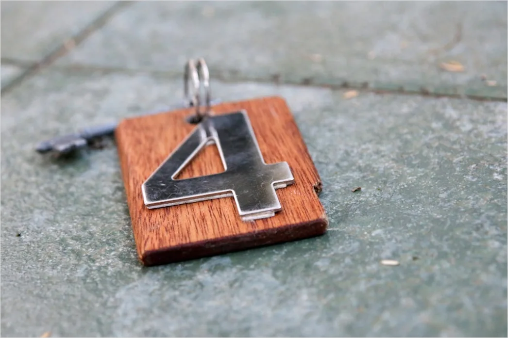 Detail House Keys On Keyring Number 10