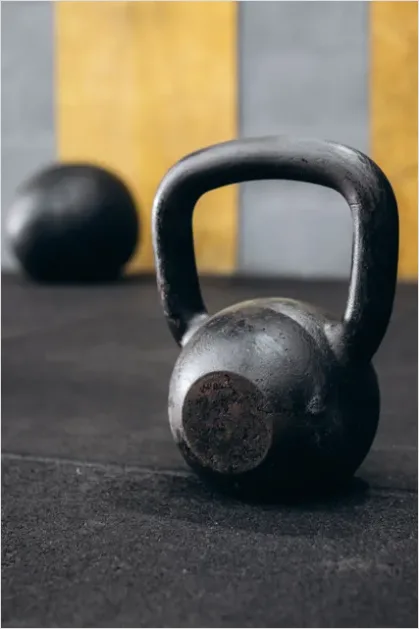 Detail Kettlebell Workout Equipment Close Up Number 12