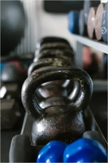 Detail Kettlebell Workout Equipment Close Up Number 4