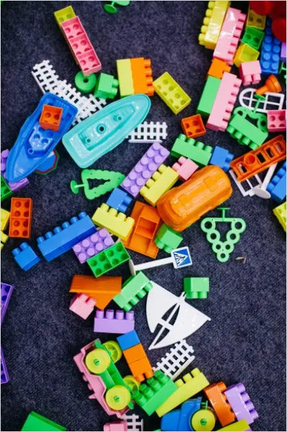 Kids Playroom Colorful Toys Scattered Floor A4f6
