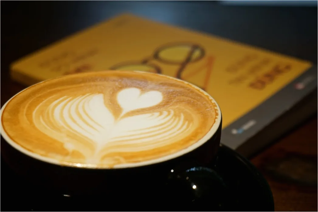 Detail Latte Art Heart Pattern Close Up Number 6
