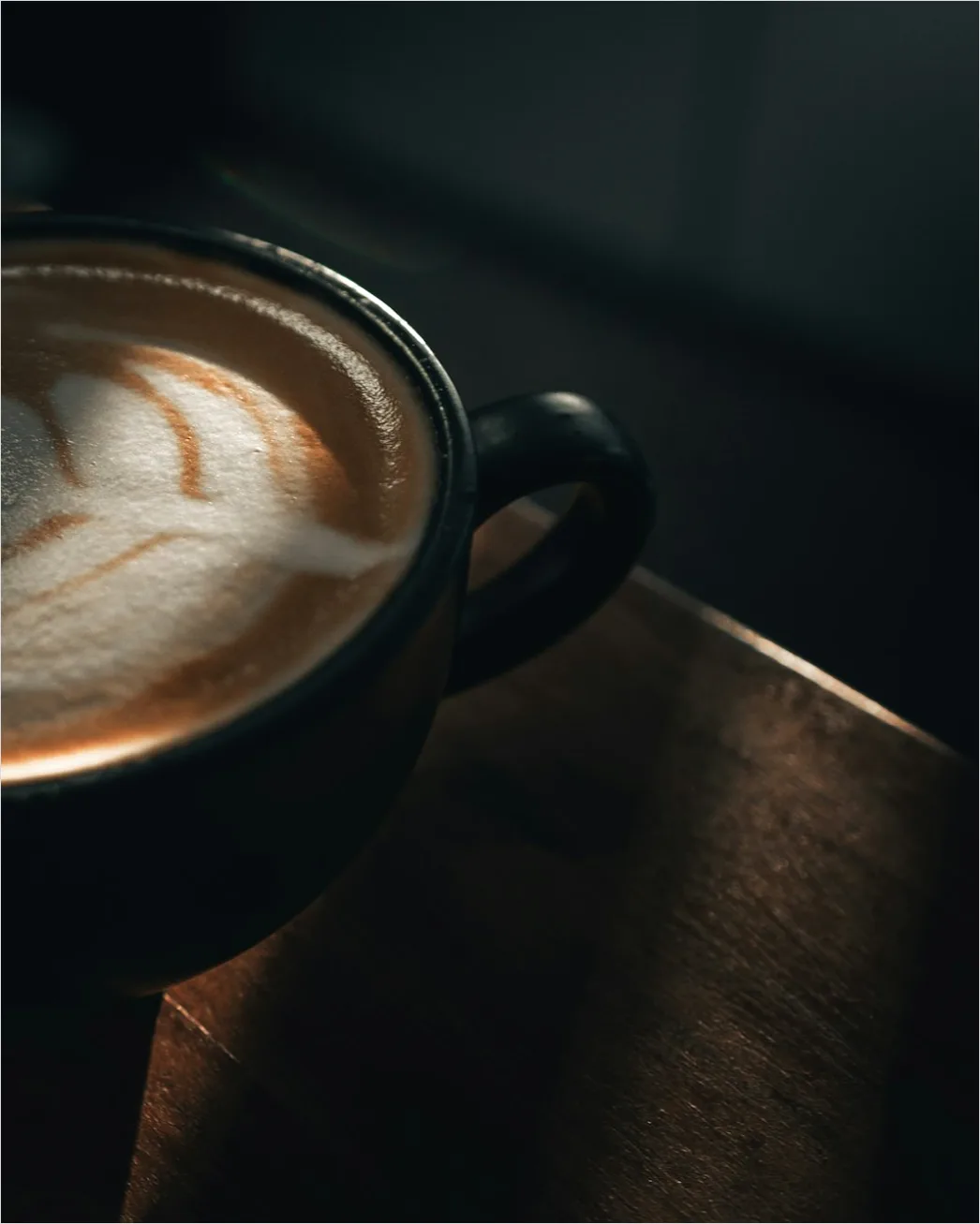 Detail Latte Art Heart Pattern Close Up Number 7