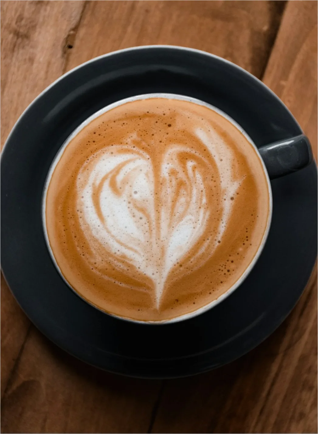 Detail Latte Art Heart Pattern Close Up Number 10