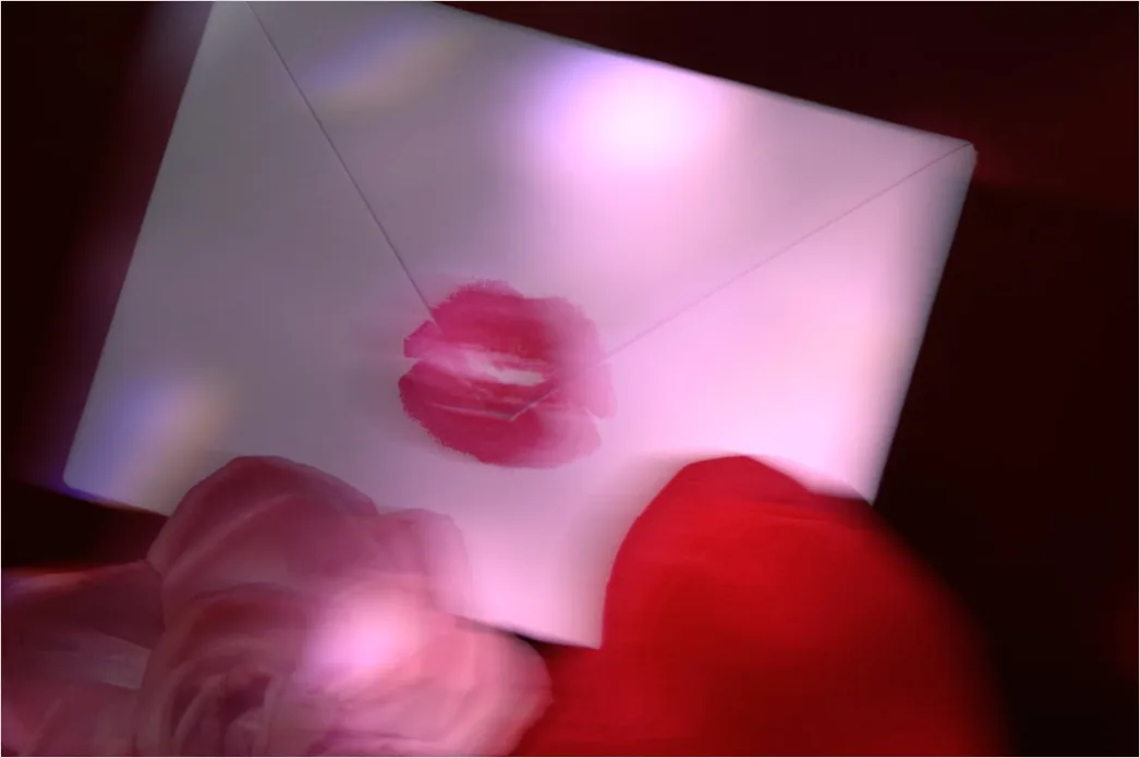 Detail Love Letter Envelope Wax Seal Close Up Number 2