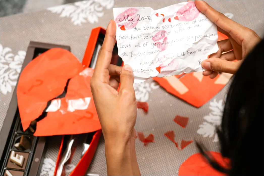 Detail Love Letter Envelope Wax Seal Close Up Number 11