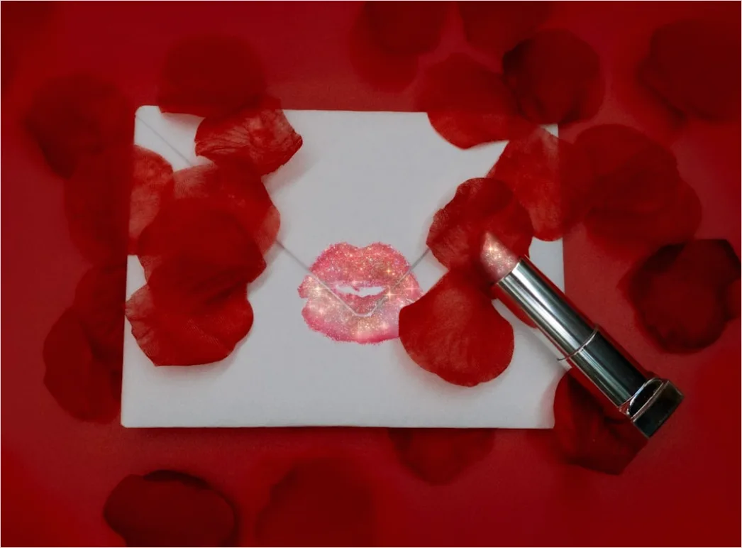 Detail Love Letter Envelope Wax Seal Close Up Number 16