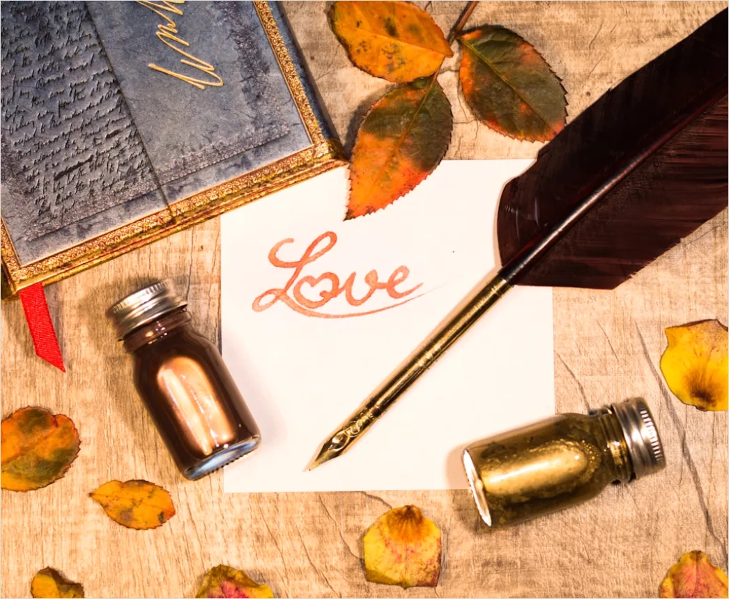 Detail Love Letter Envelope Wax Seal Close Up Number 10