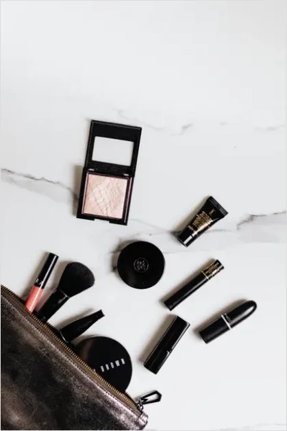 Detail Makeup Bag Essentials Flat Lay Number 2