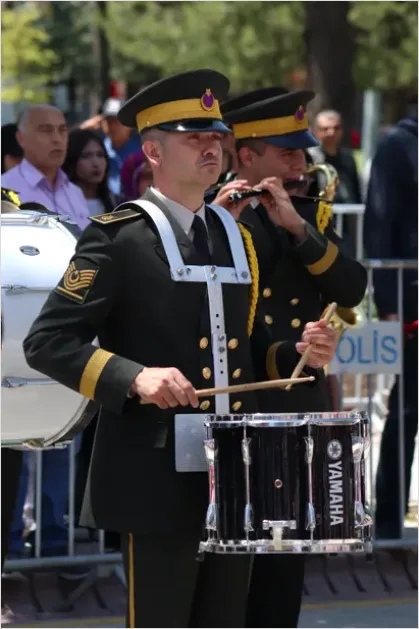 Detail Marching Band Parade Uniform Close Up Number 14
