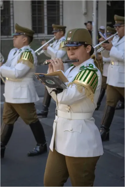 Detail Marching Band Parade Uniform Close Up Number 8