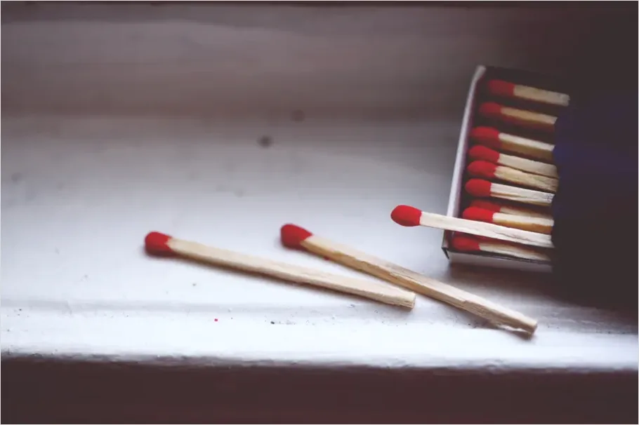 Detail Matches And Candle Flat Lay Number 16
