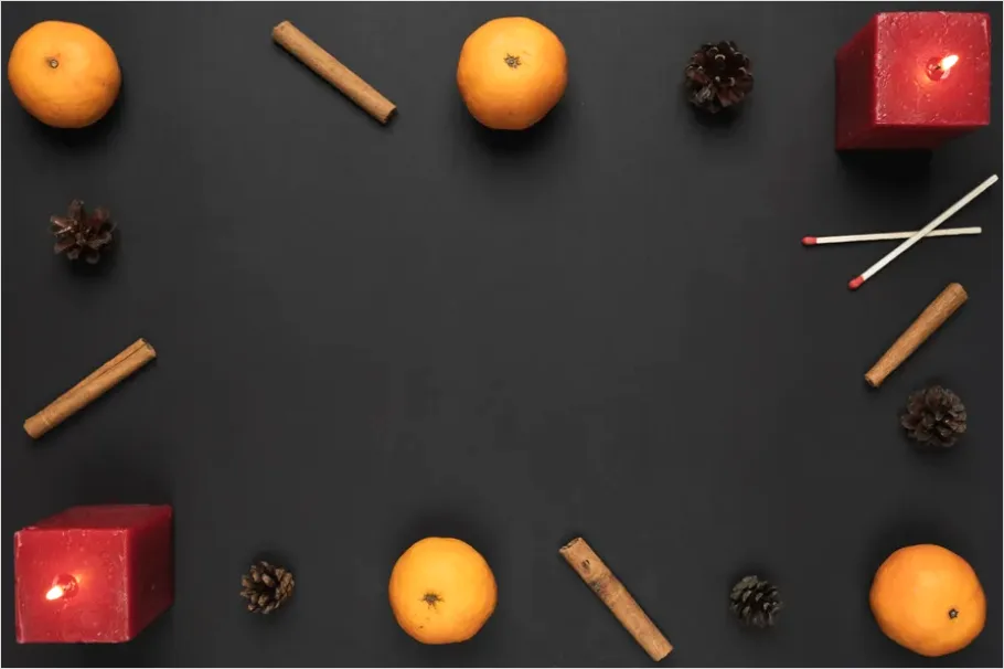 Detail Matches And Candle Flat Lay Number 7