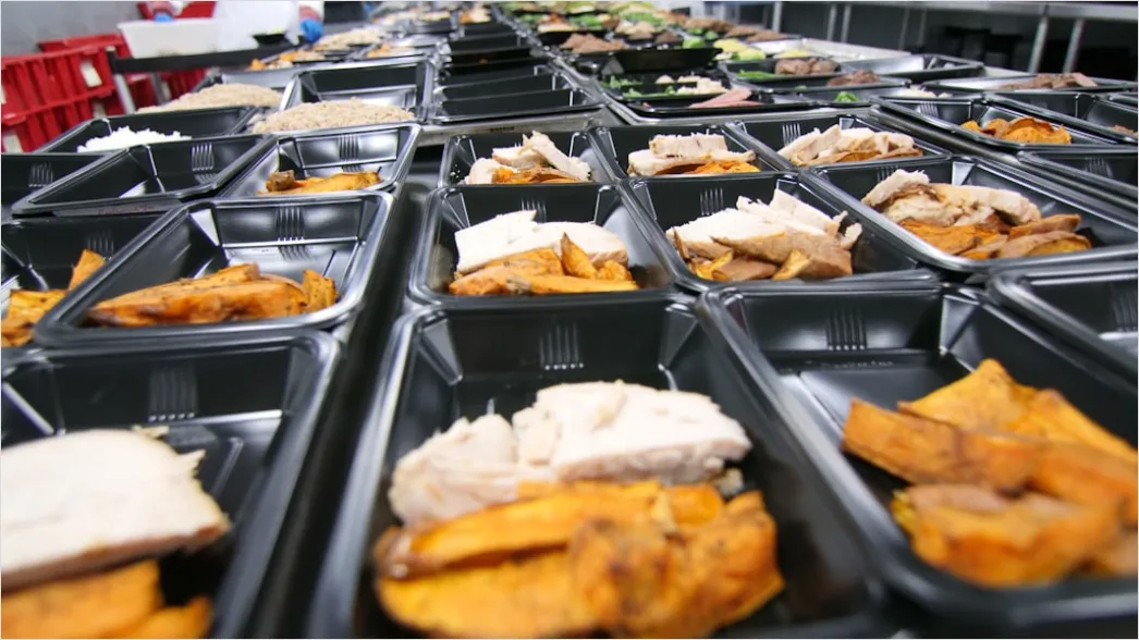 Detail Meal Prep Chicken Rice Containers Stacked Number 9
