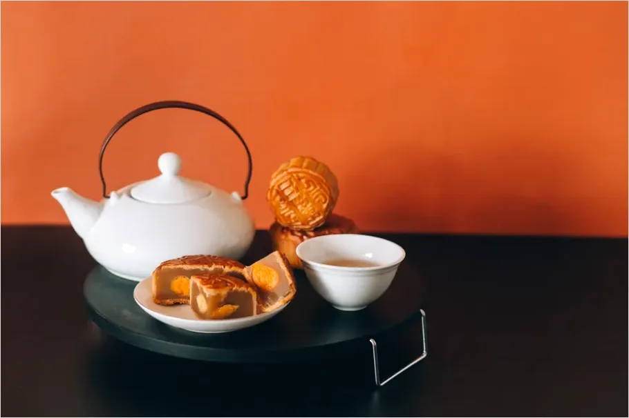 Detail Mid Autumn Festival Mooncakes Tea Set Number 6