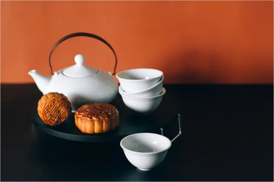 Detail Mid Autumn Festival Mooncakes Tea Set Number 7