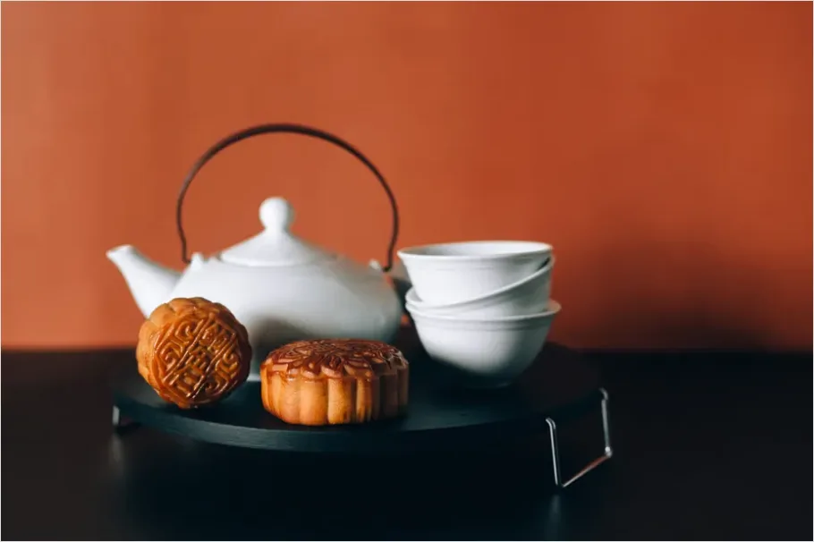 Detail Mid Autumn Festival Mooncakes Tea Set Number 8