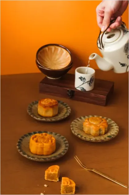 Detail Mid Autumn Festival Mooncakes Tea Set Number 10