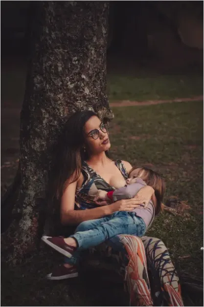 Detail Mother Breastfeeding Intimate Natural Moment Number 10