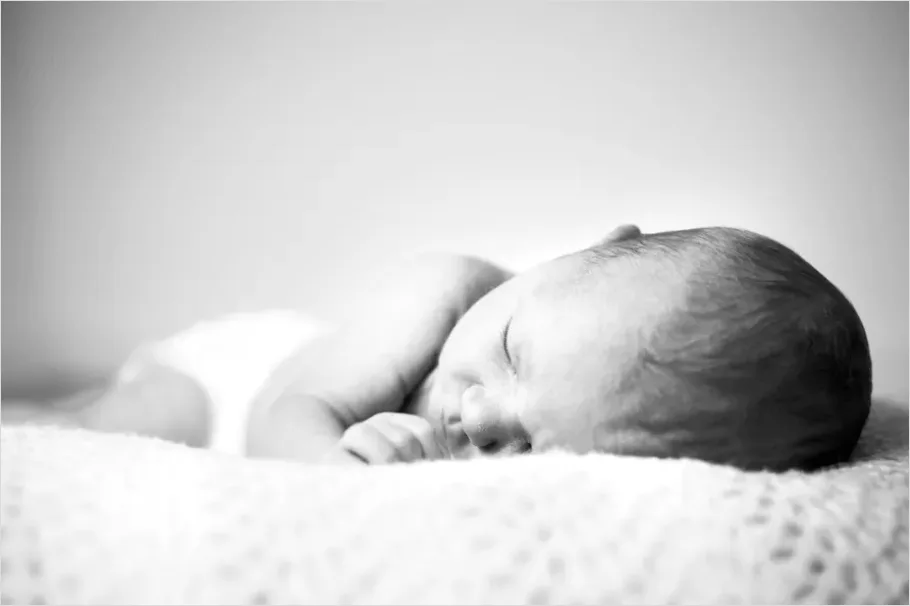 Detail Newborn Baby Sleeping In Crib Number 9