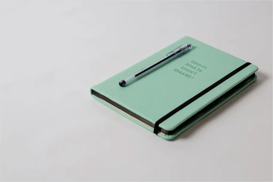 Detail Notebook And Pen Flat Lay Number 2