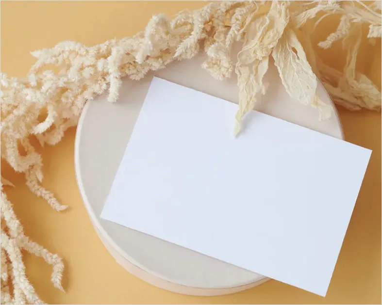 Detail Party Invitation Card Mockup Flat Lay Number 15
