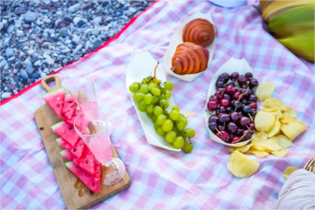 Detail Picnic Charcuterie Board Outdoor Blanket Number 3