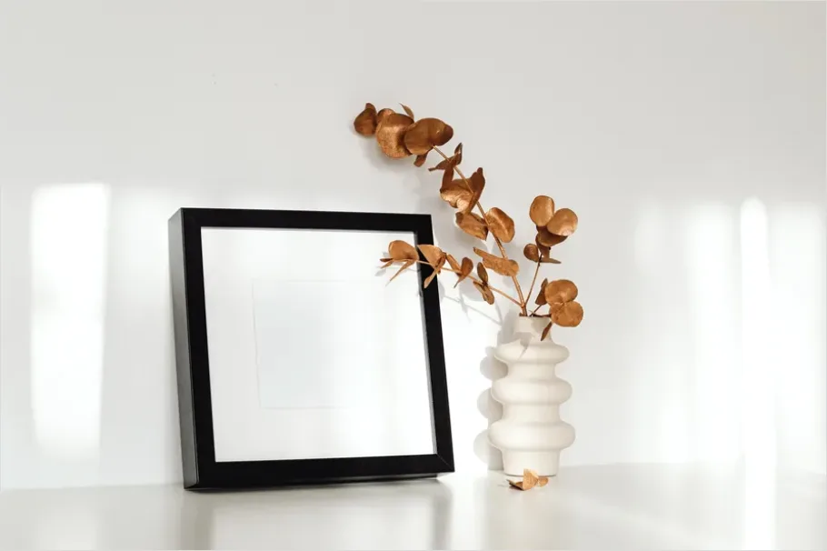 Detail Picture Frame Mockup On Wall Number 14