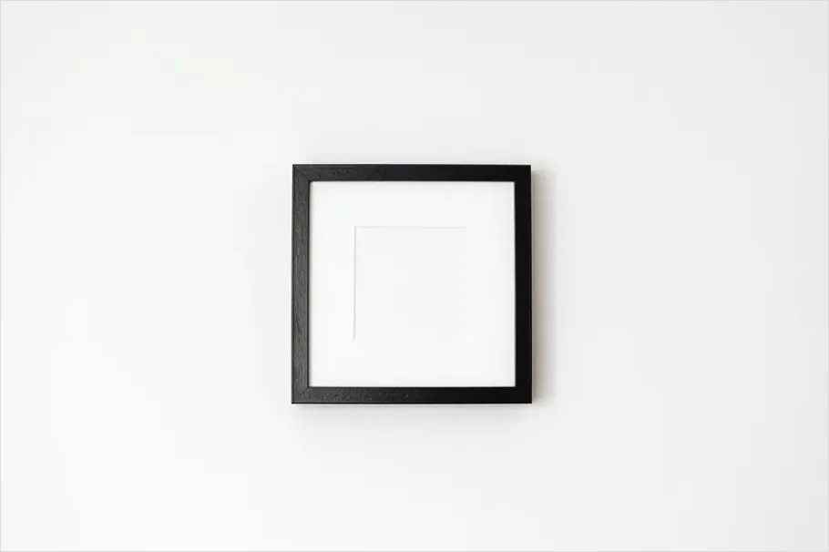 Detail Picture Frame Mockup On Wall Number 3