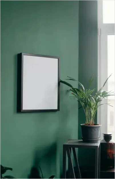 Detail Picture Frame Mockup On Wall Number 8