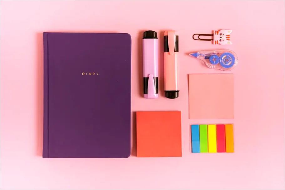 Detail Planner And Highlighters Flat Lay Number 15