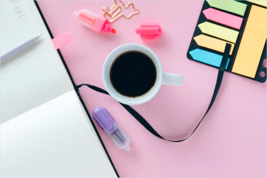 Detail Planner And Highlighters Flat Lay Number 16