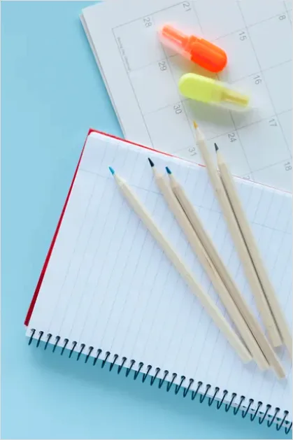 Detail Planner And Highlighters Flat Lay Number 3