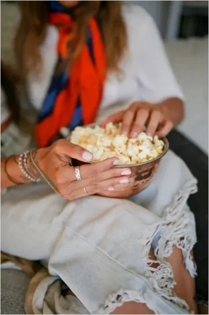 Popcorn Bowl Movie Night Cozy B807