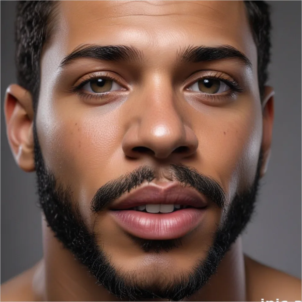 Detail Portrait Of Handsome Man Close Up Number 9