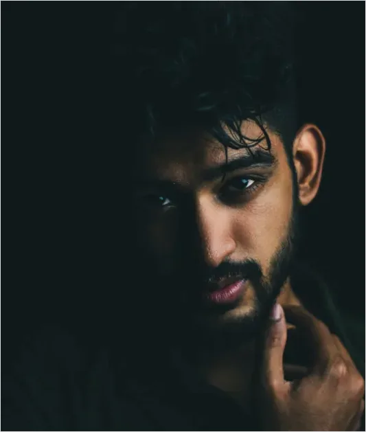 Detail Portrait Of Handsome Man Close Up Number 5