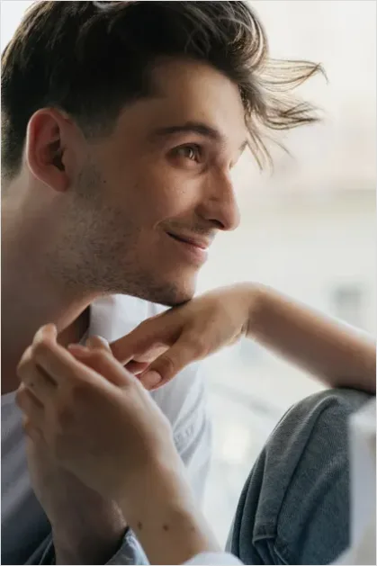 Detail Portrait Of Handsome Man Close Up Number 6