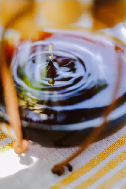 Detail Pouring Syrup Slow Motion Drip Moment Number 2