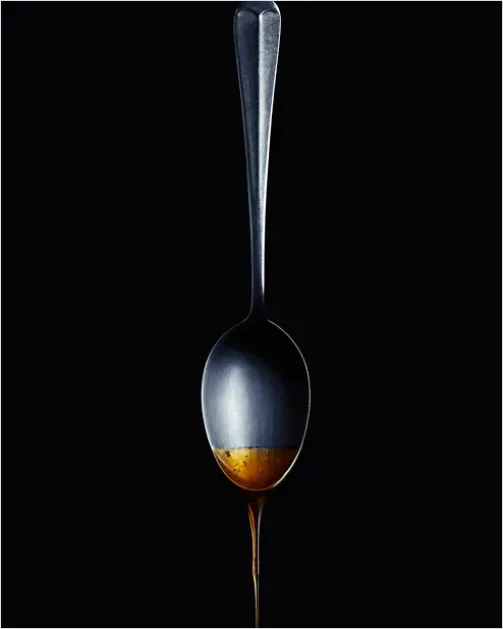 Detail Pouring Syrup Slow Motion Drip Moment Number 4