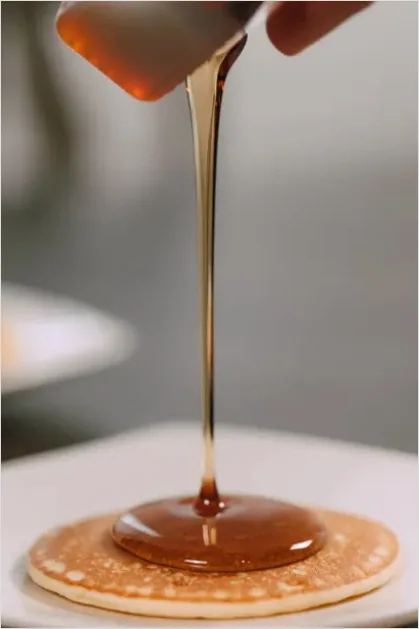 Detail Pouring Syrup Slow Motion Drip Moment Number 7