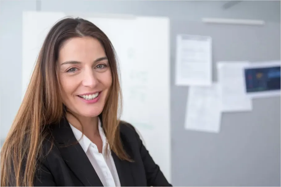 Detail Professional Headshot Business Woman Smiling Number 2
