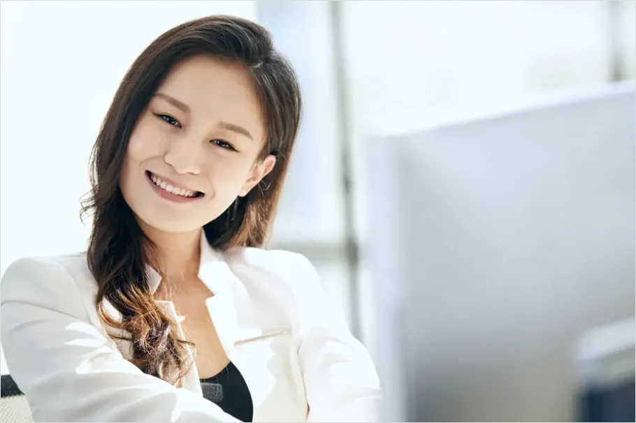 Detail Professional Headshot Business Woman Smiling Number 5