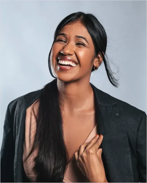 Detail Professional Headshot Business Woman Smiling Number 6