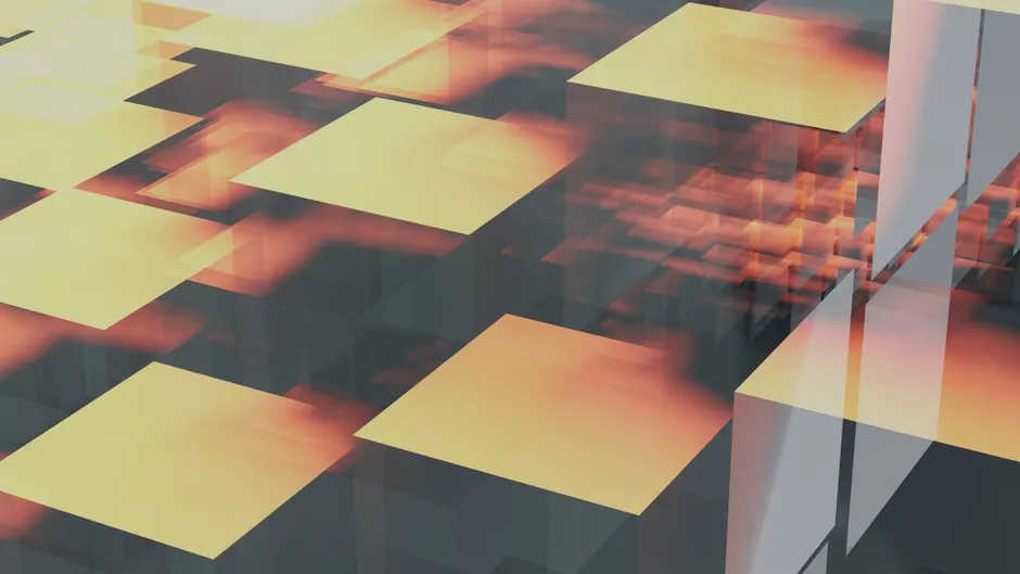 Detail Quantum Computing Concept Glowing Qubits Abstract Number 4