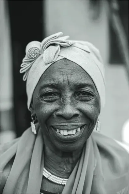 Detail Senior Woman Portrait Smiling Wrinkles Number 5