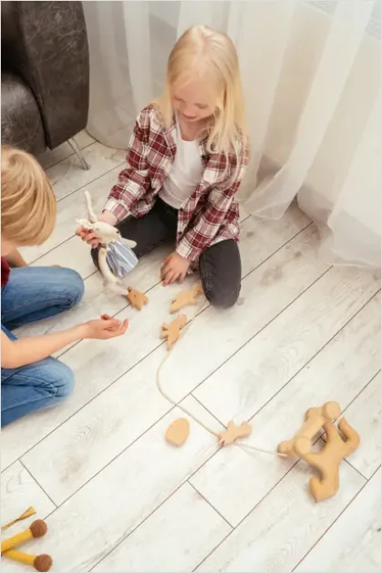 Detail Siblings Playing Together Floor Toys Number 5